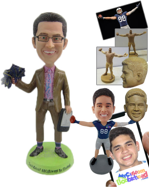 Businessman in Formal Attire Ready Seal the Deal Personalized Bobblehead Businessman in Formal Attire Ready Seal the Deal Personalized Bobblehead